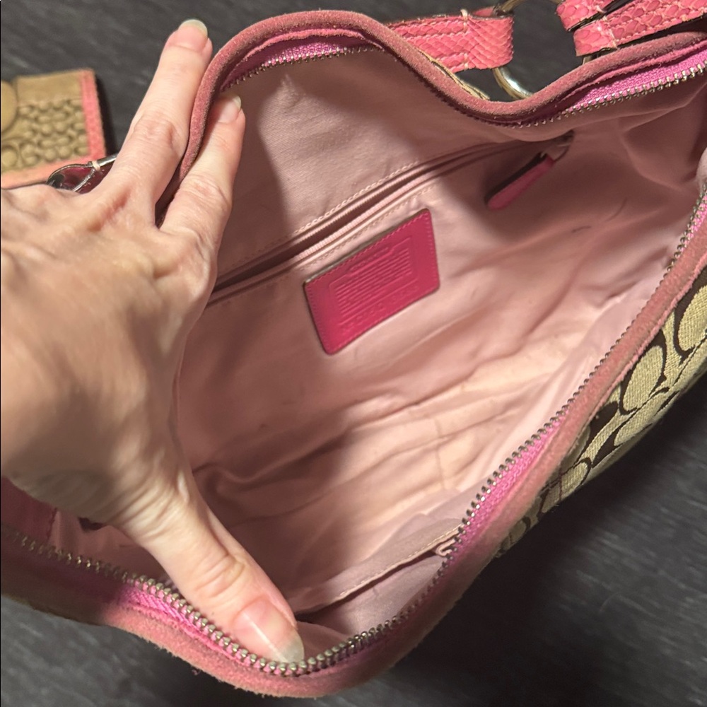 Authentic Coach Patchwork Shoulder Bag & Large Wa… - image 2